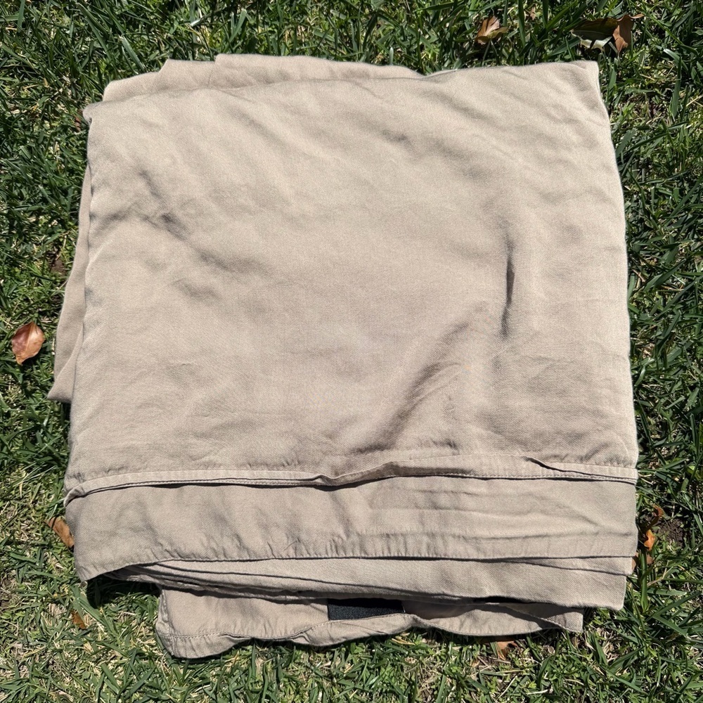 Luxome Cooling Viscose Bamboo 2-Piece Sheet Set Truffle Brown Cal King GUC READ